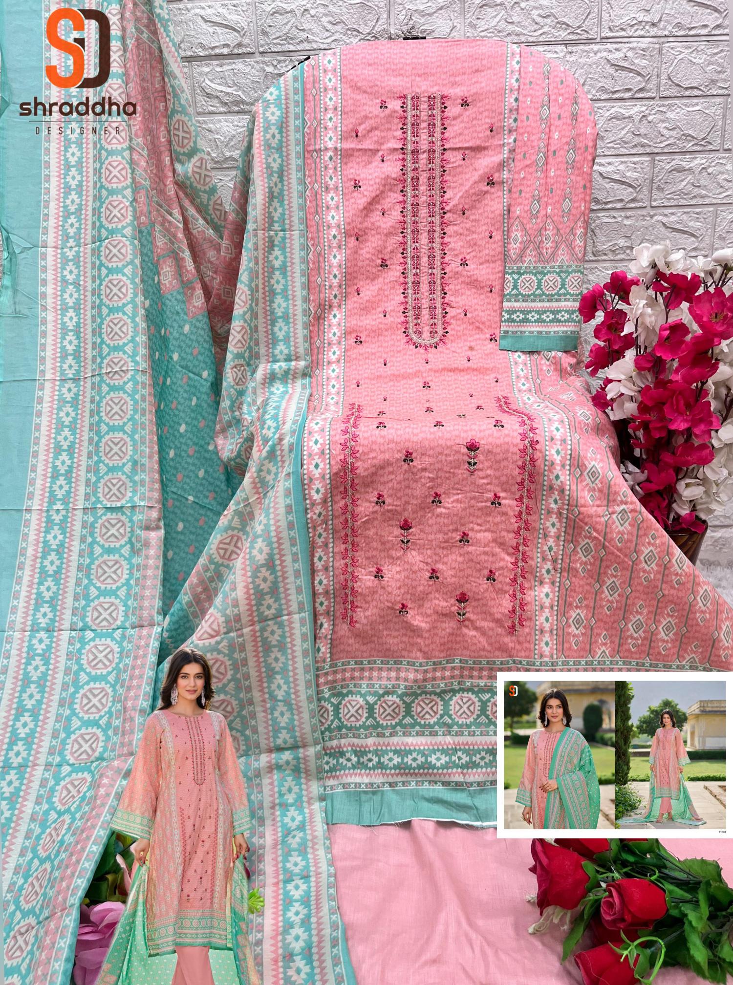 Shraddha Bin Saeed Lawn Collection Vol 11 Pakistani Suit wholesale catalog