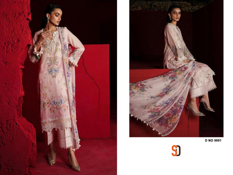 Shraddha Sana Safinaz 5 Lawn Chiffon Dupatta Pakistani Salwar Kameez wholesale catalog