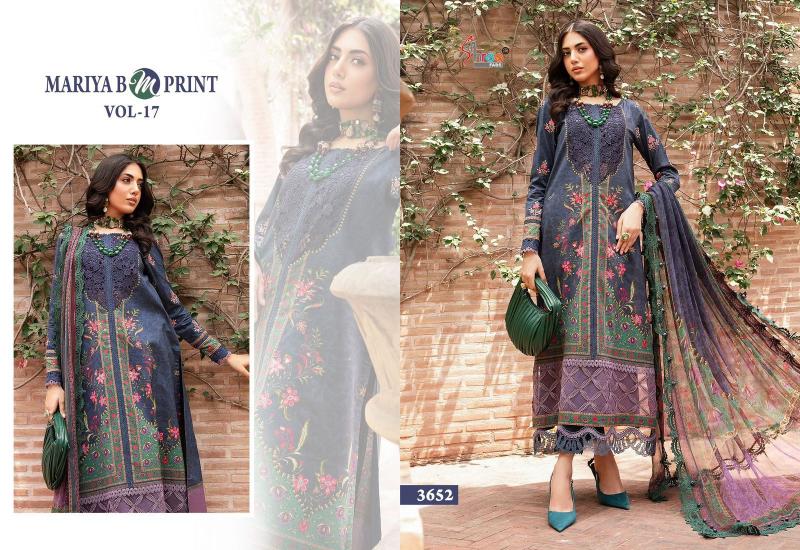 Shree Mariya B M Print Vol 17 Chiffon Dupatta Salwar Kameez Wholesale catalog