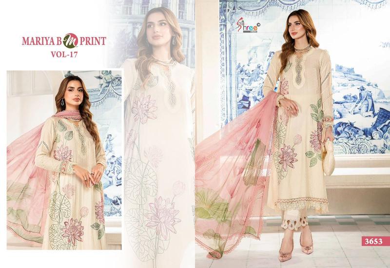 Shree Mariya B M Print Vol 17 Chiffon Dupatta Salwar Kameez Wholesale catalog