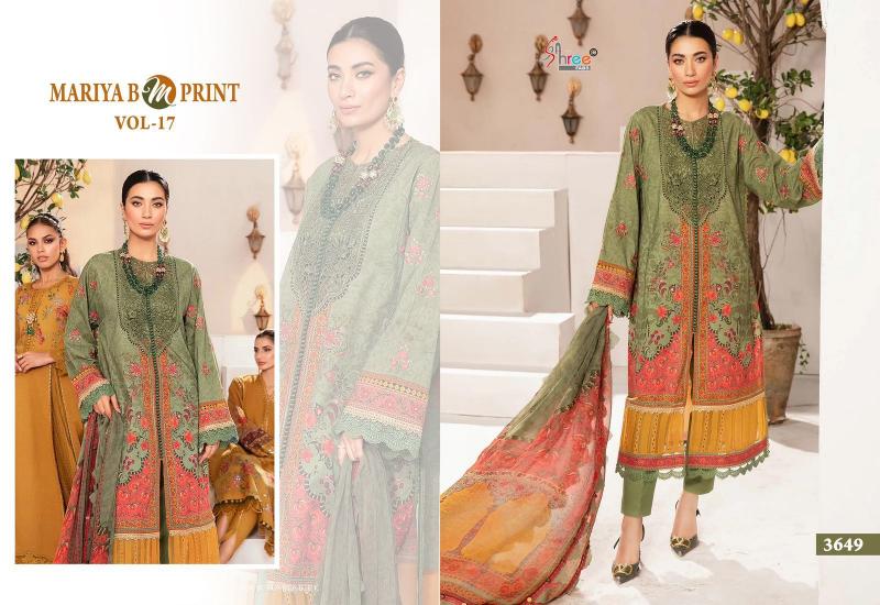 Shree Mariya B M Print Vol 17 Chiffon Dupatta Salwar Kameez Wholesale catalog