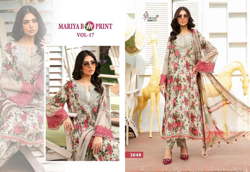 Shree Mariya B M Print Vol 17 Chiffon Dupatta Salwar Kameez Wholesale catalog