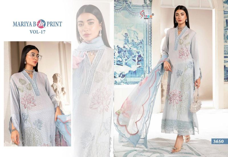 Shree Mariya B M Print Vol 17 Chiffon Dupatta Salwar Kameez Wholesale catalog