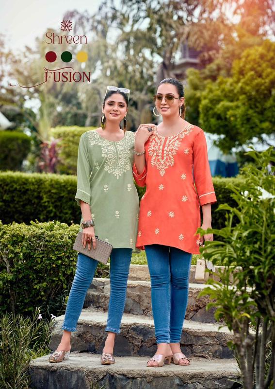 Shreen FUSION Kurti Wholesale catalog