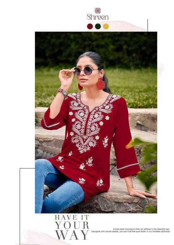 Shreen FUSION Kurti Wholesale catalog