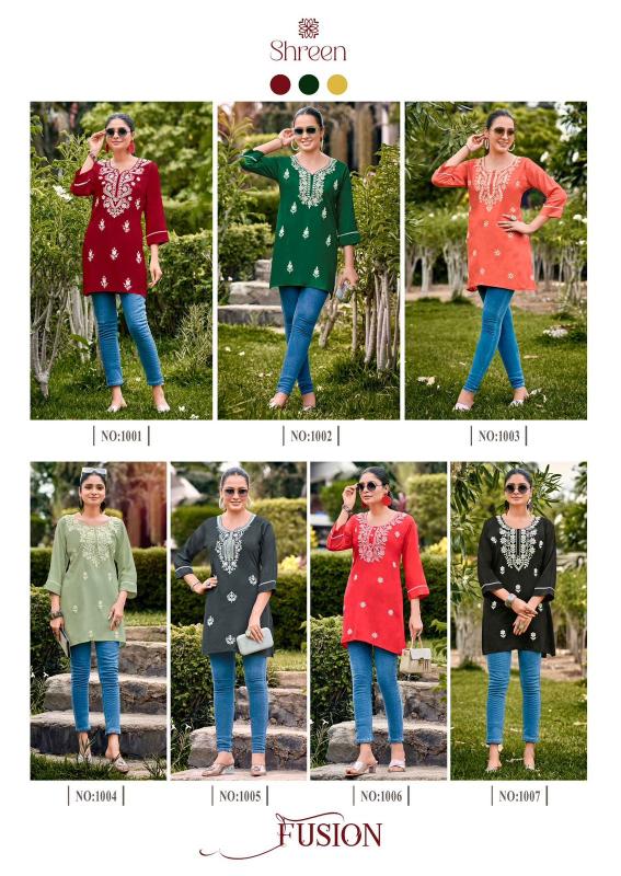 Shreen FUSION Kurti Wholesale catalog