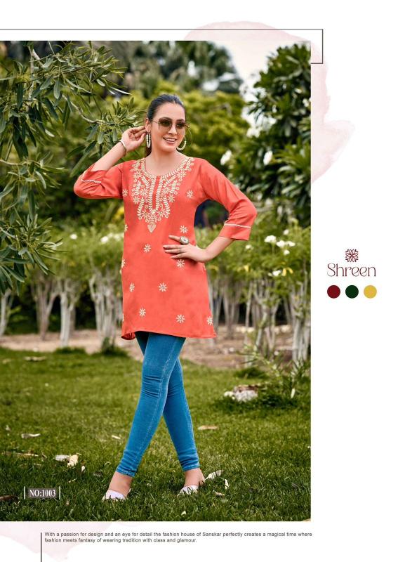 Shreen FUSION Kurti Wholesale catalog