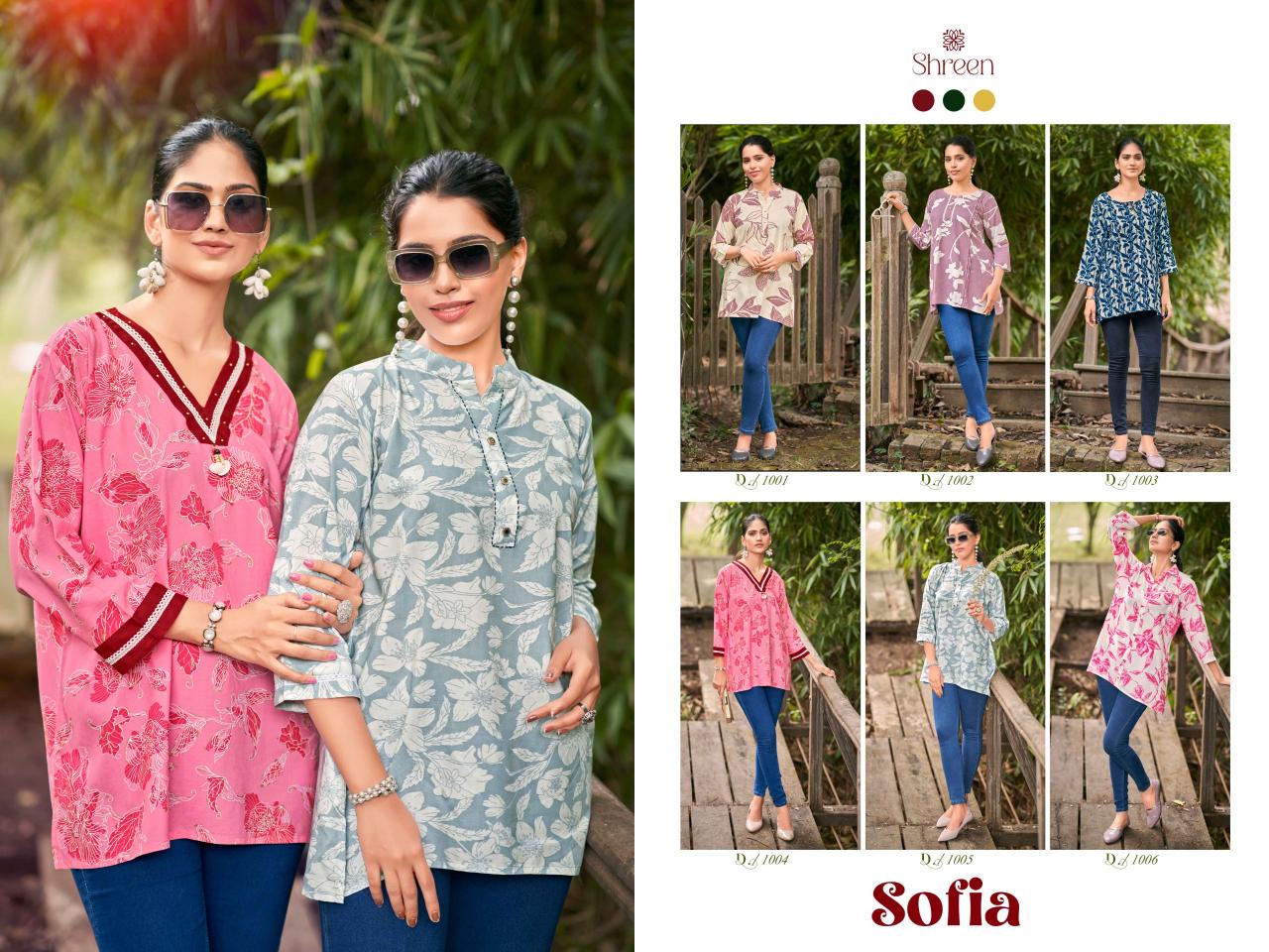 Shreen Sofia Vol 1 Top Kurti Wholesale catalog