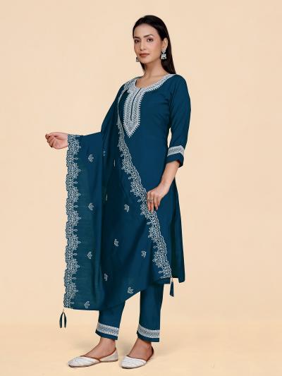 Shubh 31 Roman Silk Designer Kurti Bottom With Dupatta wholeale catalog