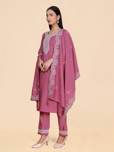 Shubh 31 Roman Silk Designer Kurti Bottom With Dupatta wholeale catalog