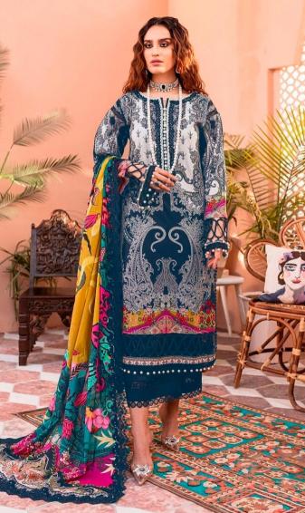 Taj 539 And 540 Chiffon Dupatta Salwar Suits wholesale catalog