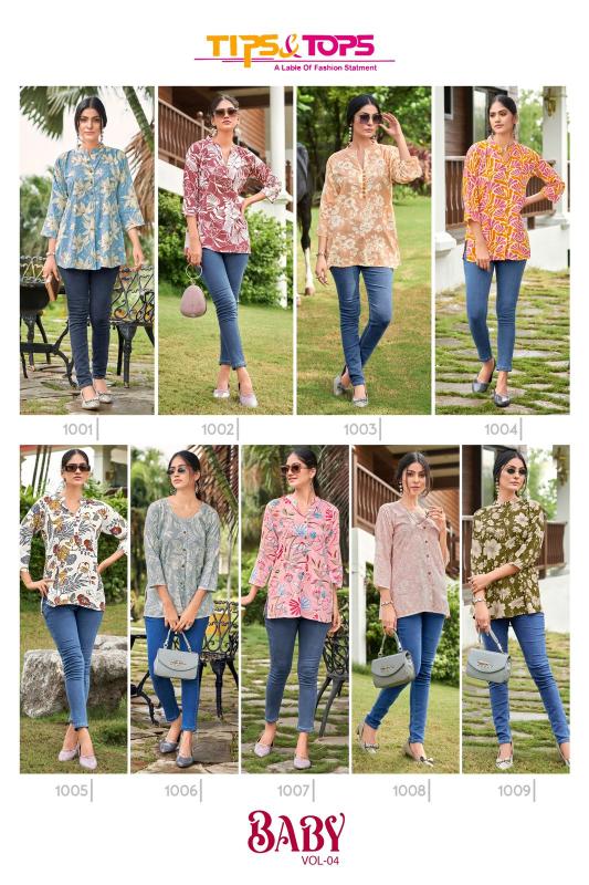 TIPS & TOPS BABY Vol 04 Kurti Wholesale catalog