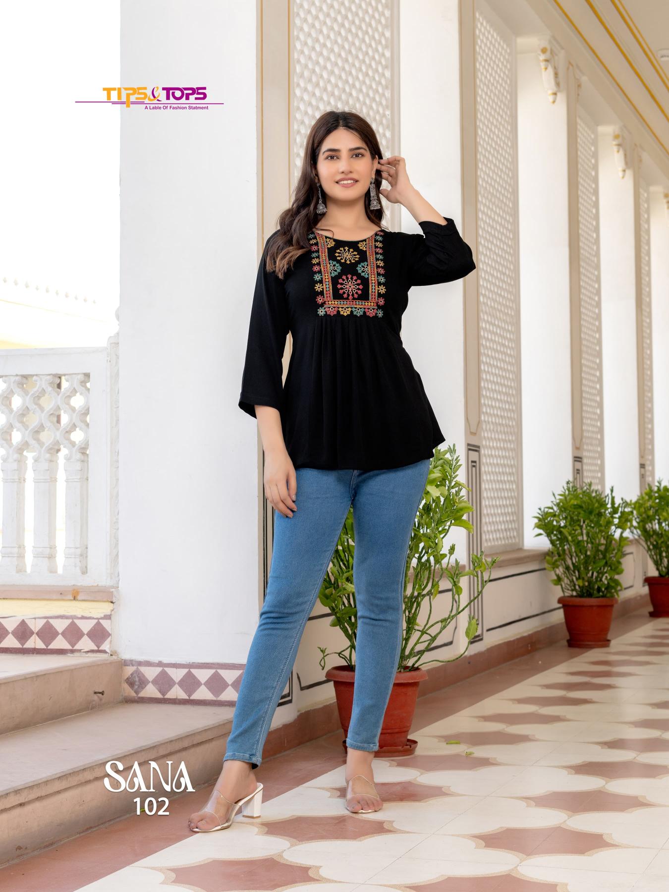 TIPS & TOPS SANA Vol 03 Kurti Wholesale catalog