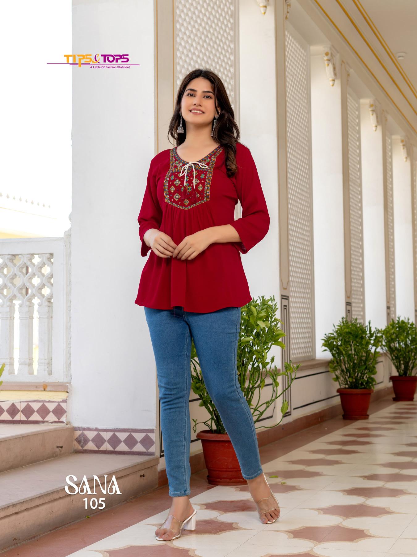 TIPS & TOPS SANA Vol 03 Kurti Wholesale catalog