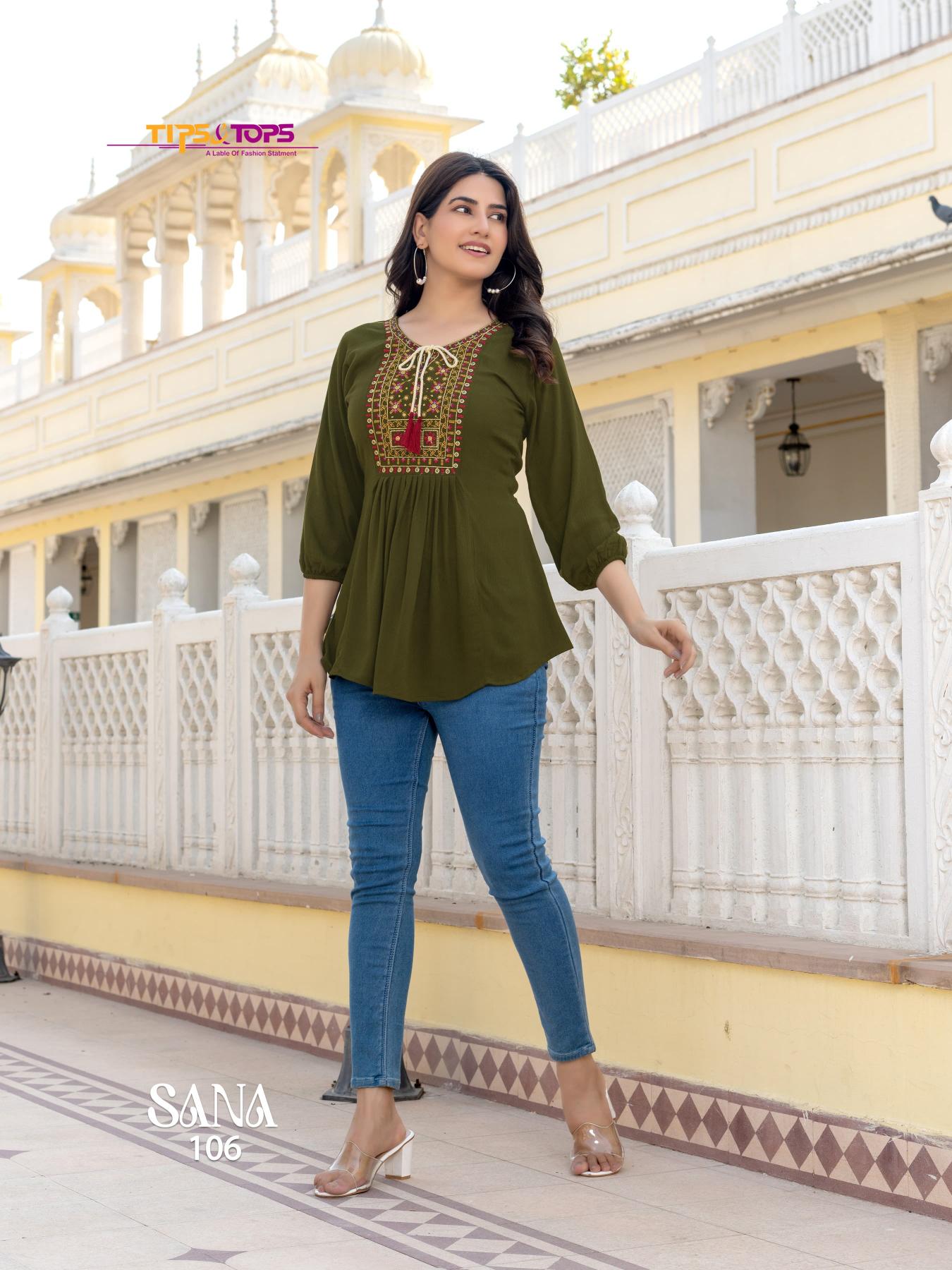 TIPS & TOPS SANA Vol 03 Kurti Wholesale catalog