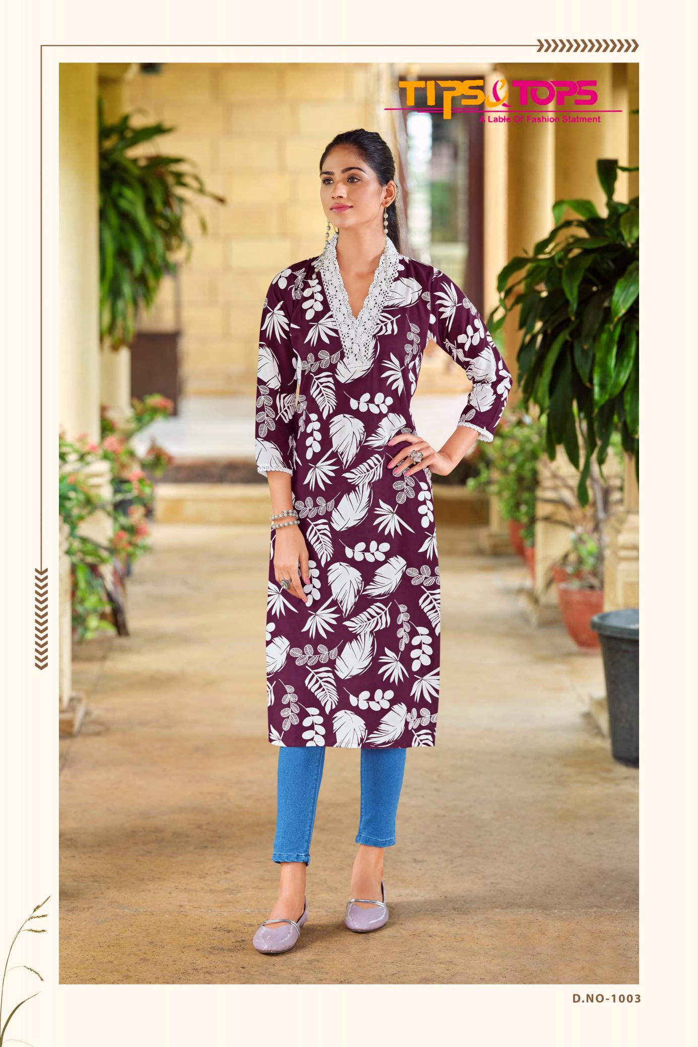 TIPS & TOPS VIANA Kurti Wholesale catalog