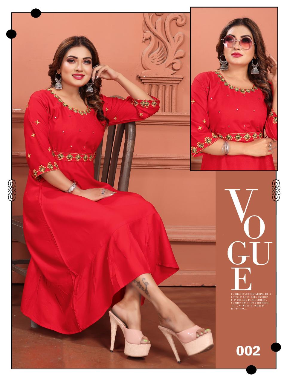 TRENDY MALHAR KURTI Wholesale catalog