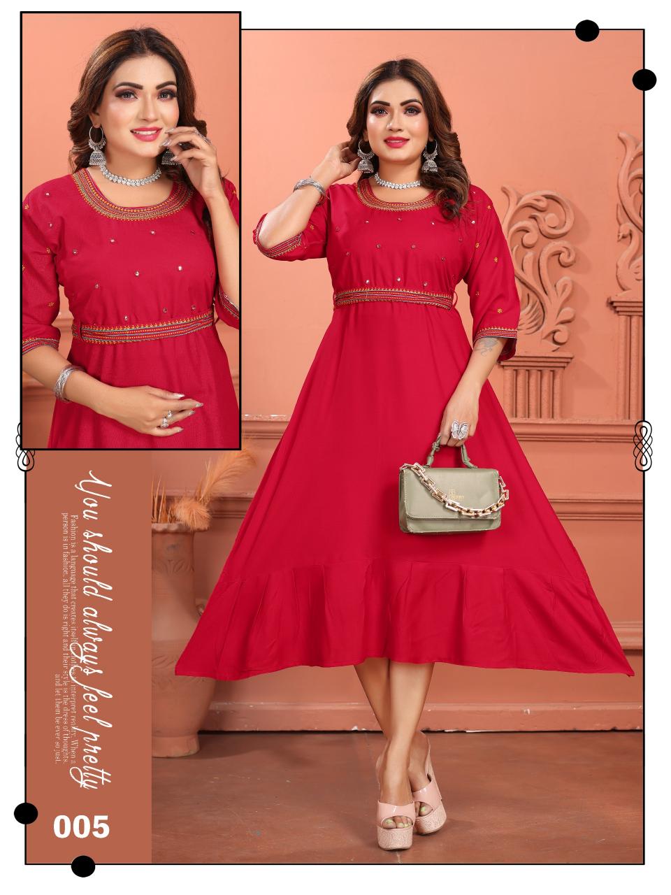 TRENDY MALHAR KURTI Wholesale catalog