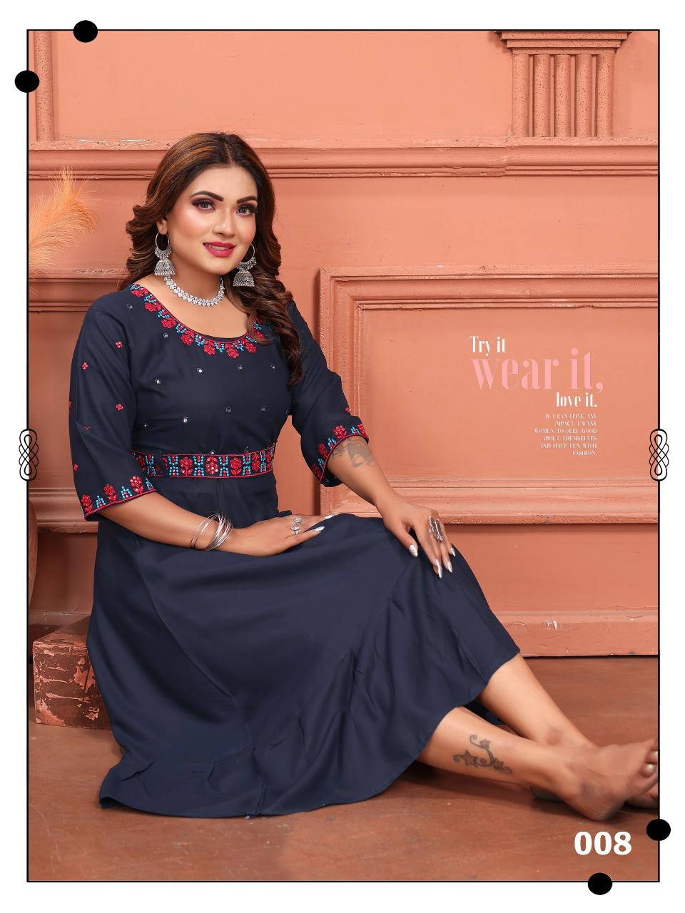 TRENDY MALHAR KURTI Wholesale catalog