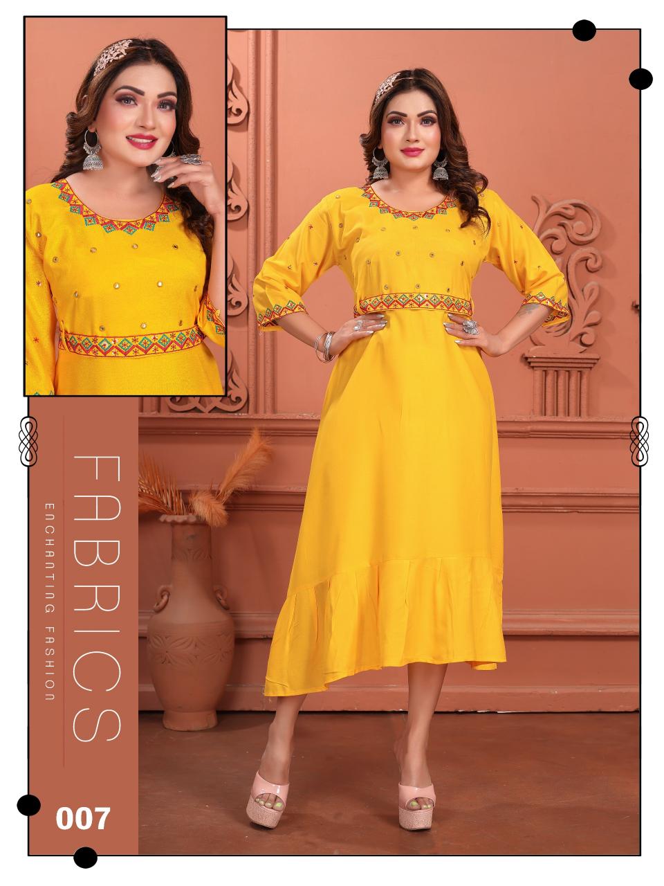 TRENDY MALHAR KURTI Wholesale catalog