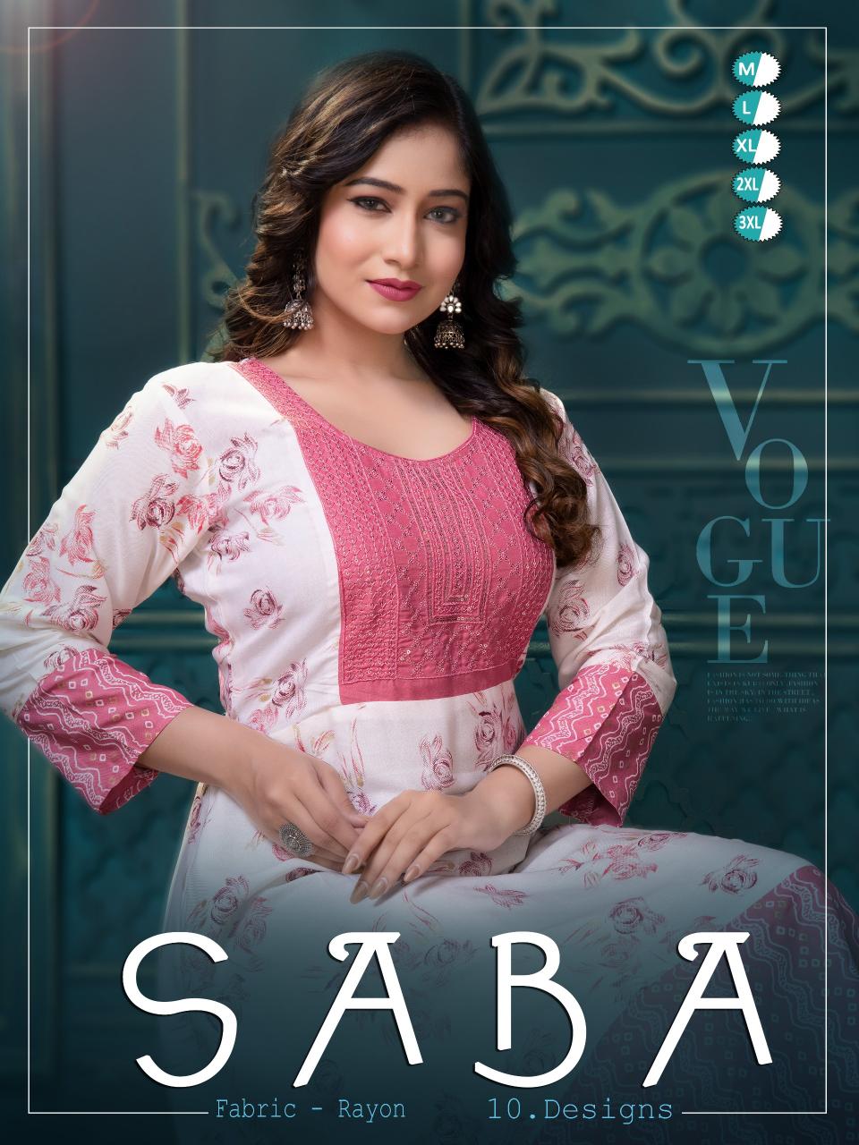 TRENDY SABA VOL 2 KURTI Wholesale catalog