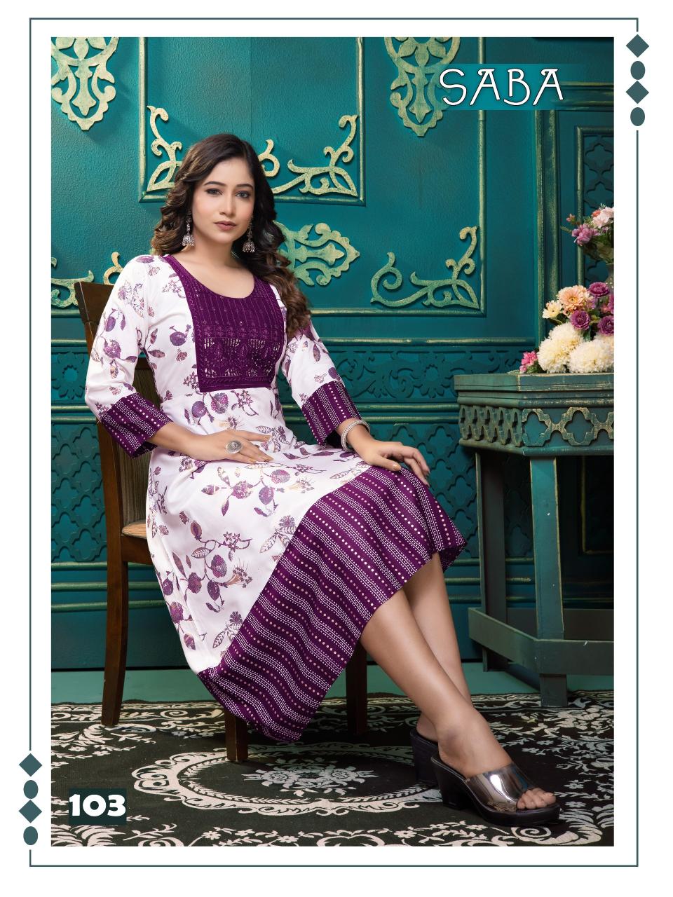 TRENDY SABA VOL 2 KURTI Wholesale catalog