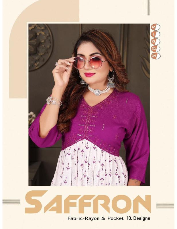 TRENDY SAFFRON VOL2 KURTI Wholesale catalog