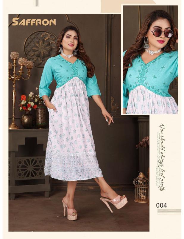 TRENDY SAFFRON VOL2 KURTI Wholesale catalog