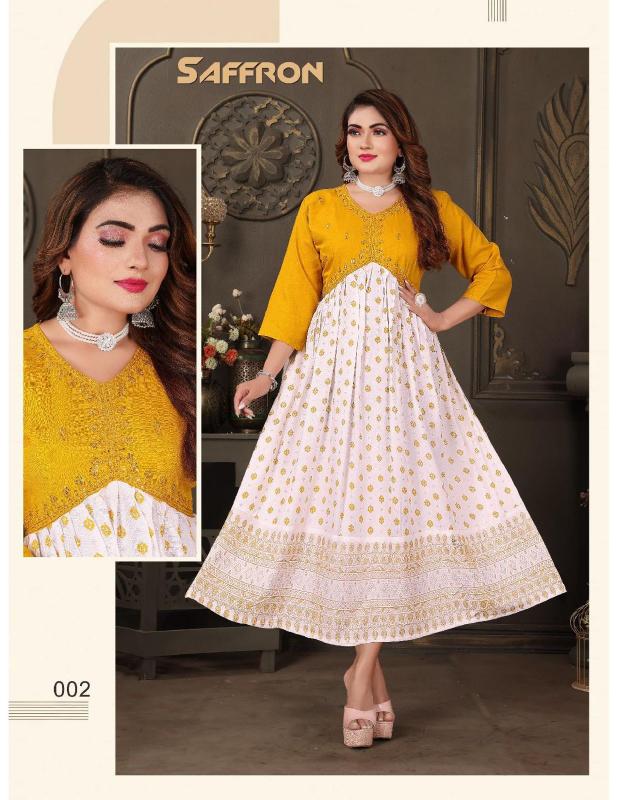 TRENDY SAFFRON VOL2 KURTI Wholesale catalog