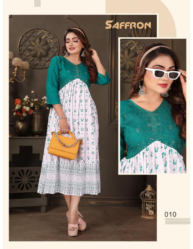 TRENDY SAFFRON VOL2 KURTI Wholesale catalog