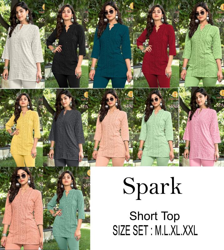 Tunic House Spark Viscouse Designer Short Top wholesale catalog