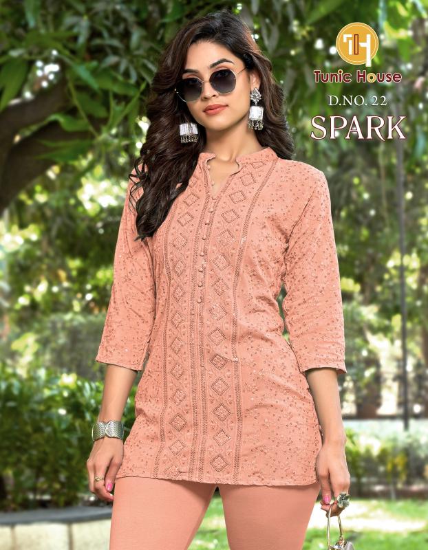 Tunic House Spark Viscouse Designer Short Top wholesale catalog