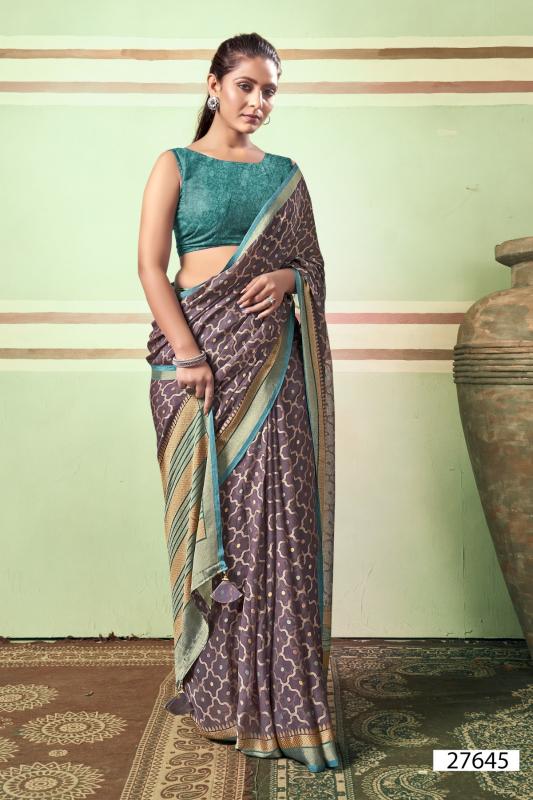 Vallabhi Monalika Designer Brasso Saree wholesale catalog