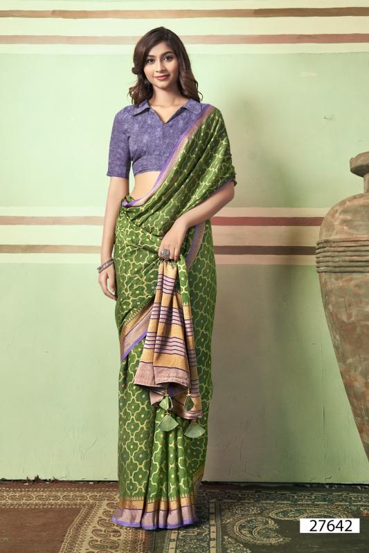 Vallabhi Monalika Designer Brasso Saree wholesale catalog