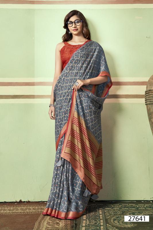 Vallabhi Monalika Designer Brasso Saree wholesale catalog