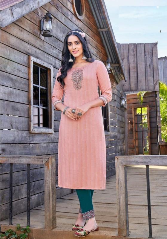 Vamika Heavy Dobby Rayon Kurti Wholesale catalog