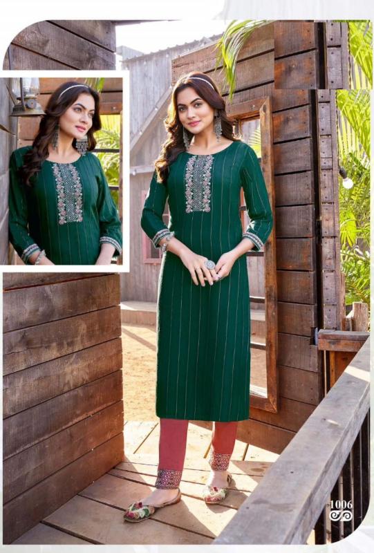 Vamika Heavy Dobby Rayon Kurti Wholesale catalog