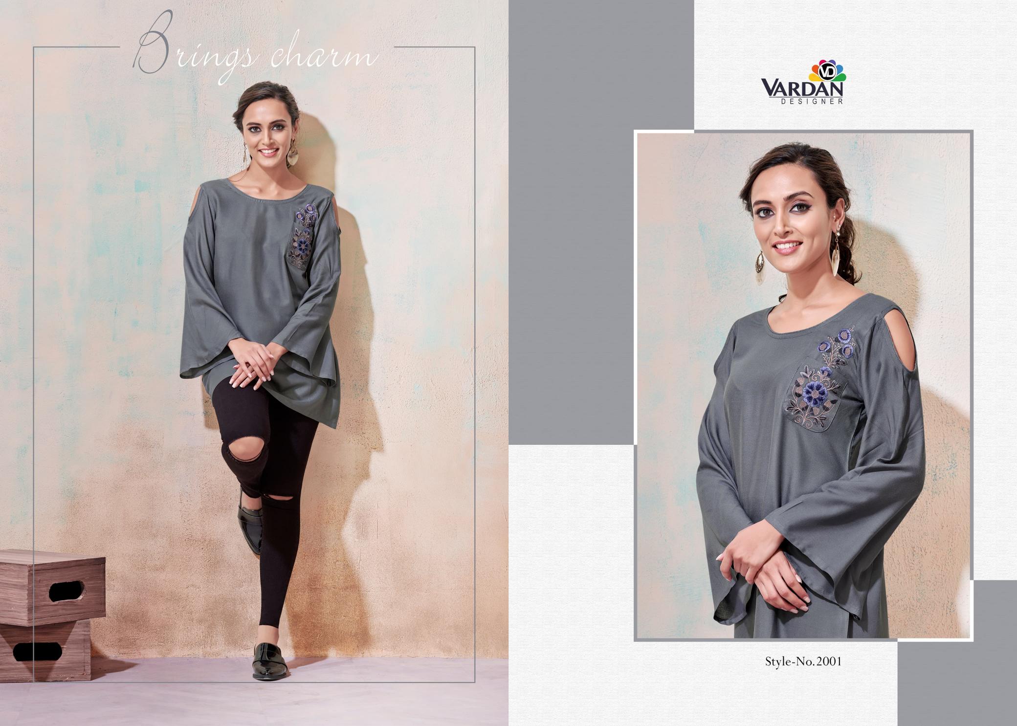 Vardan Designer IRA- Vol 1 Kurti Top Wholesale catalog