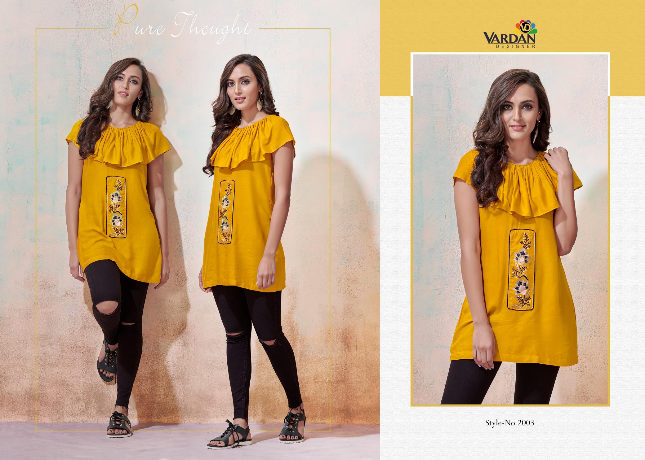 Vardan Designer IRA- Vol 1 Kurti Top Wholesale catalog