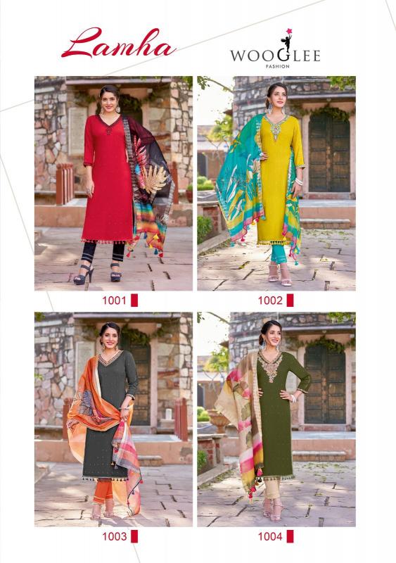 Wooglee Lamha Rayon Weaving Kurti wholesale catalog