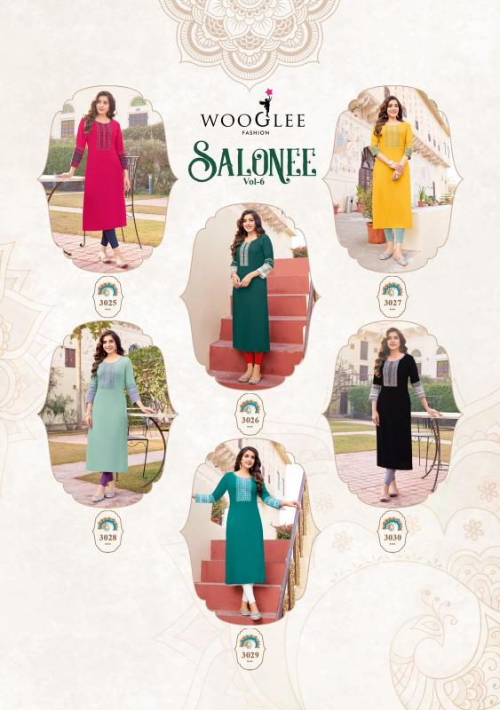 WOOGLEE Salonee vol 6 Kurti Wholesale catalog