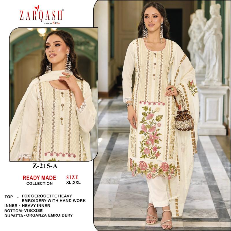 Zarqash Z 215 salwar kameez wholesale catalog