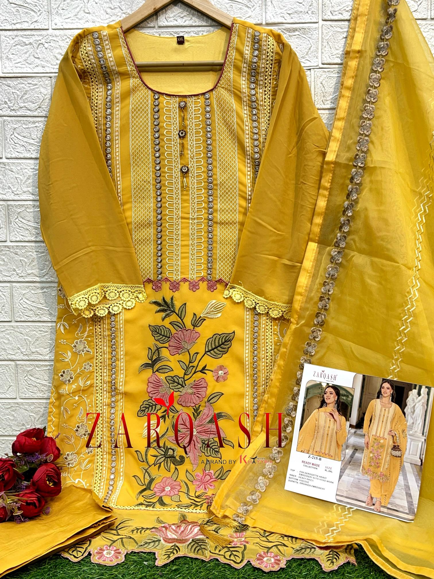 Zarqash Z 215 salwar kameez wholesale catalog