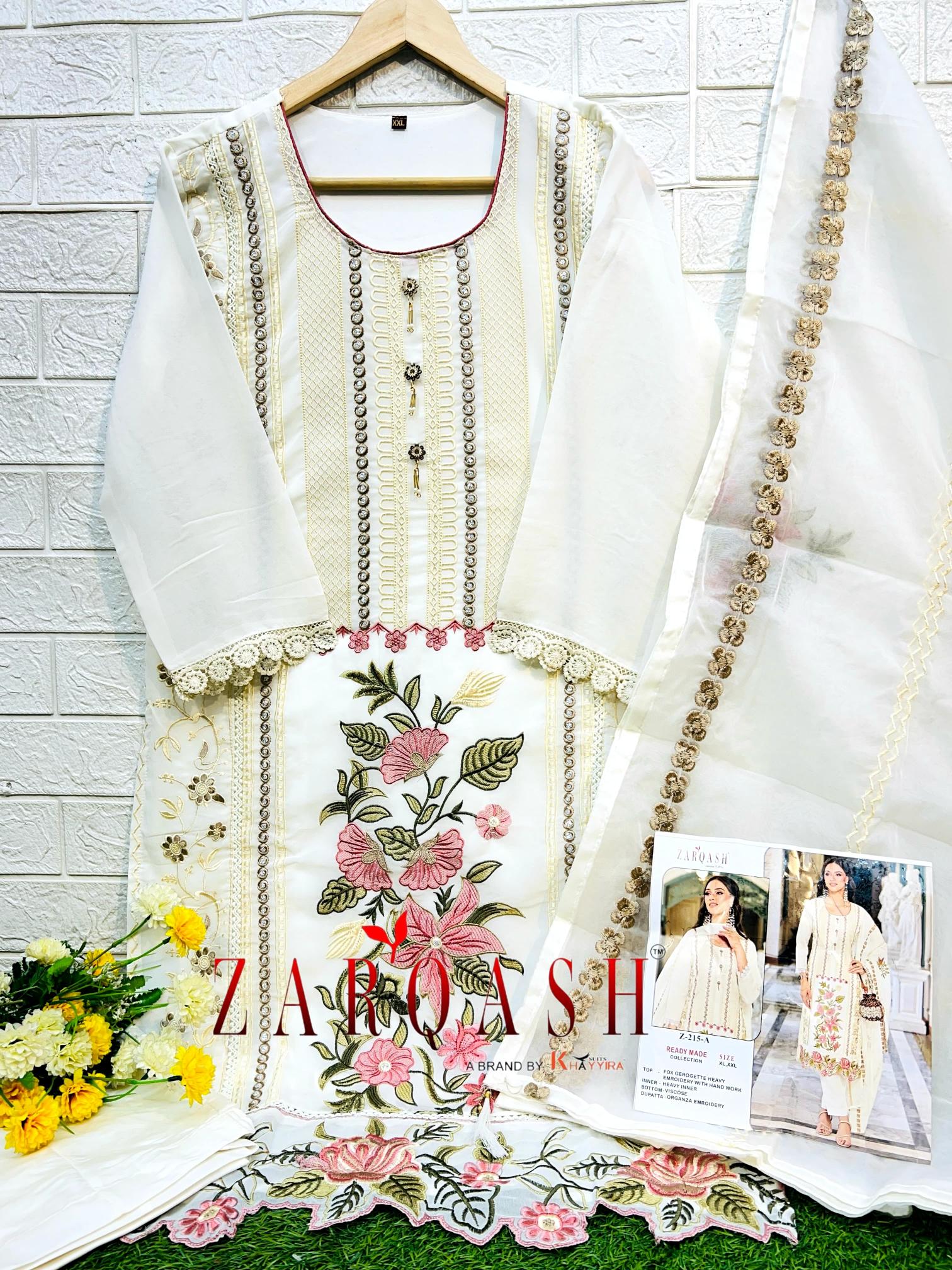 Zarqash Z 215 salwar kameez wholesale catalog