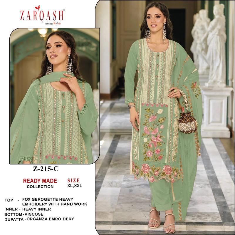 Zarqash Z 215 salwar kameez wholesale catalog