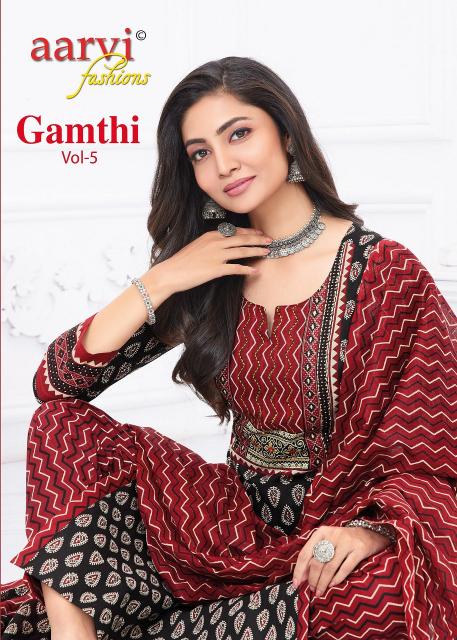 Aarvi Gamthi Vol-5 KURTI Wholesale catalog