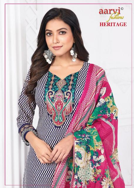 Aarvi Heritage Vol-2 – Katha Work Kurti Pant With Dupatta - Wholesale Catalog