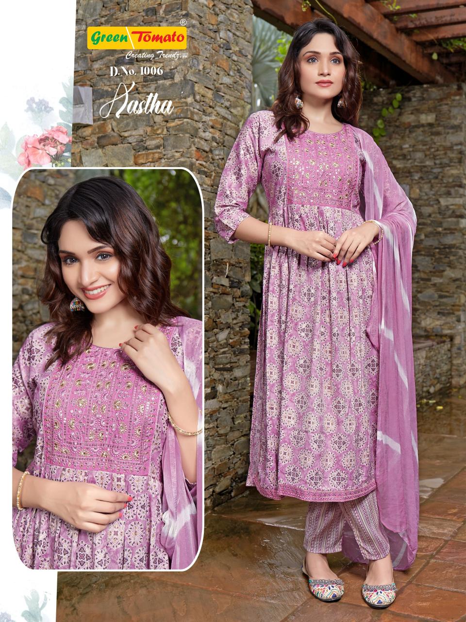 Aastha Capsule Foil Print Kurti Wholesale Catalog