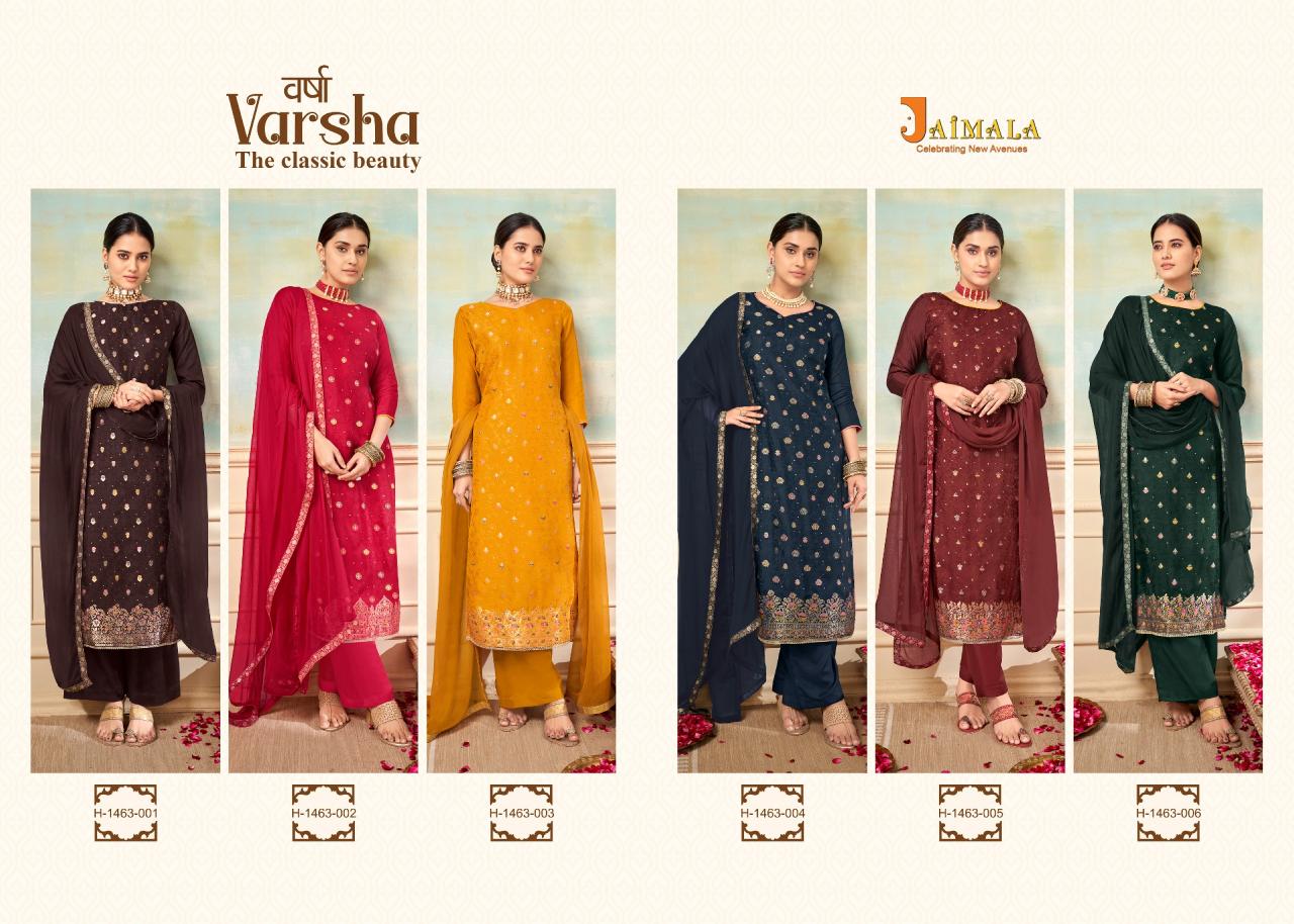 Alok Jaimala Varsha Designer Dress Material Wholesale Catalog