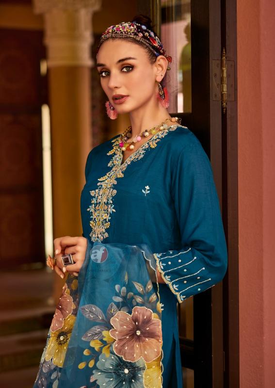 anju fabrics shehnai vol 8 Kurti Wholesale Catalog